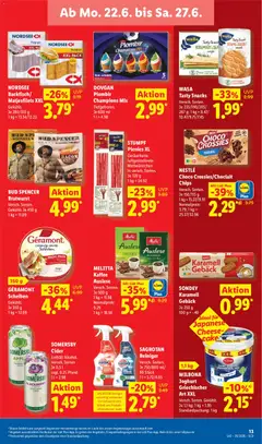 Náhled letáku Lidl Německo leták od 22.06.2026 | Strana: 17 | Produkty: Milbona, Cider, Plombir