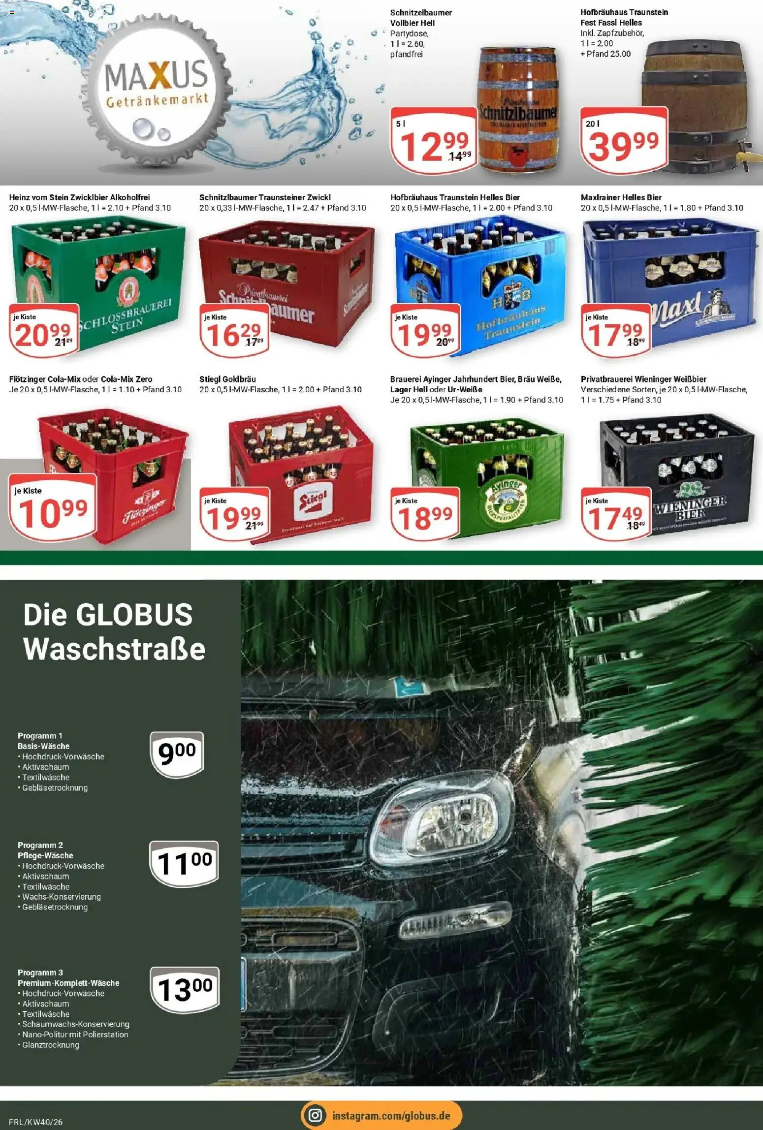 Globus Prospekt Freilassing (ab 28.09.2026) » Angebote online | Seite: 20 | Produkte: Bier, Weißbier