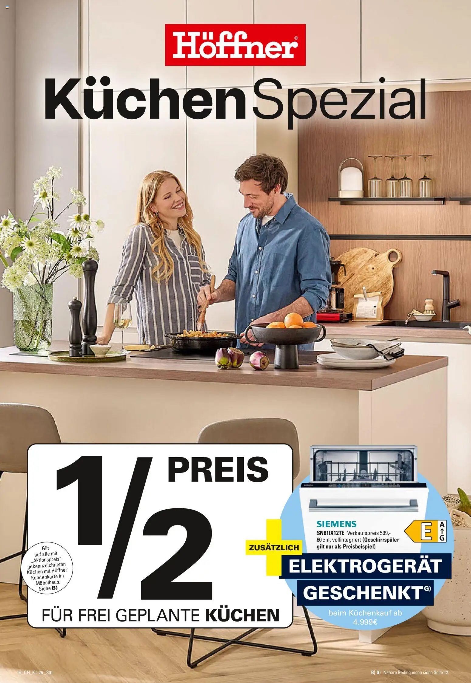 Höffner Prospekt 	 – gültig ab 06.05.2026 | Seite: 1 | Produkte: Siemens, Geschirrspüler, Kuchen