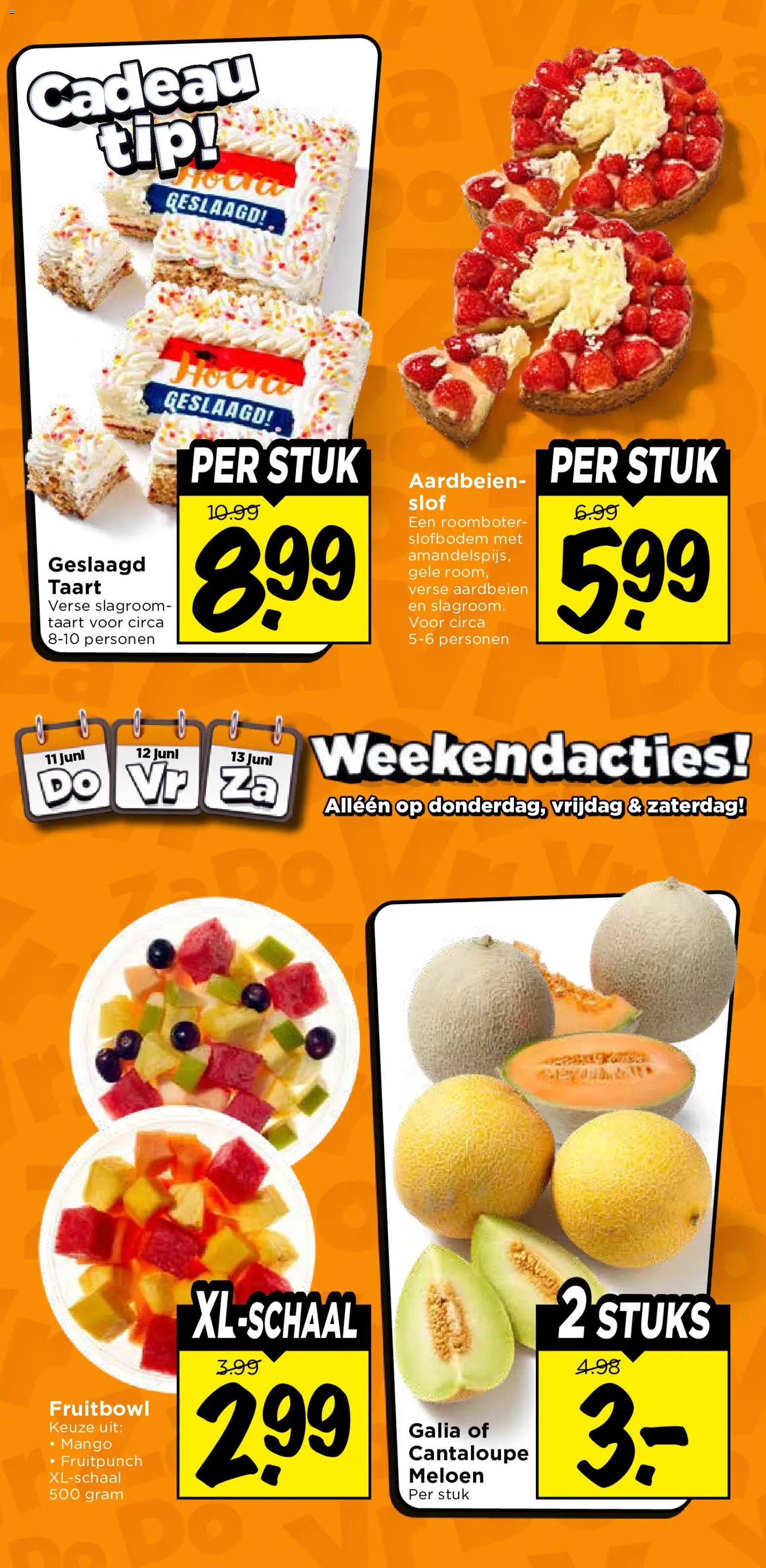 {H1} | Pagina: 44 | Producten: Meloen, Aardbeien, Slagroom, Mango