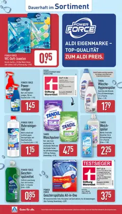 TANDIL Waschpulver, Voll- oder Color-waschmittel; für strahlendes Weiß oder leuchtende Farben; für je 30 Anwendungen; 2,025-kg-Packung (Anwendung = 0.16) ab 02.11.2026 gültig | Seite: 36