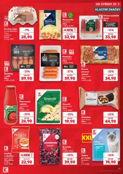 Náhled letáku Kaufland leták od 29.07.2026 | Strana: 25 | Produkty: Schwarzwaldská šunka, Šunka, Stelivo, Klobásky