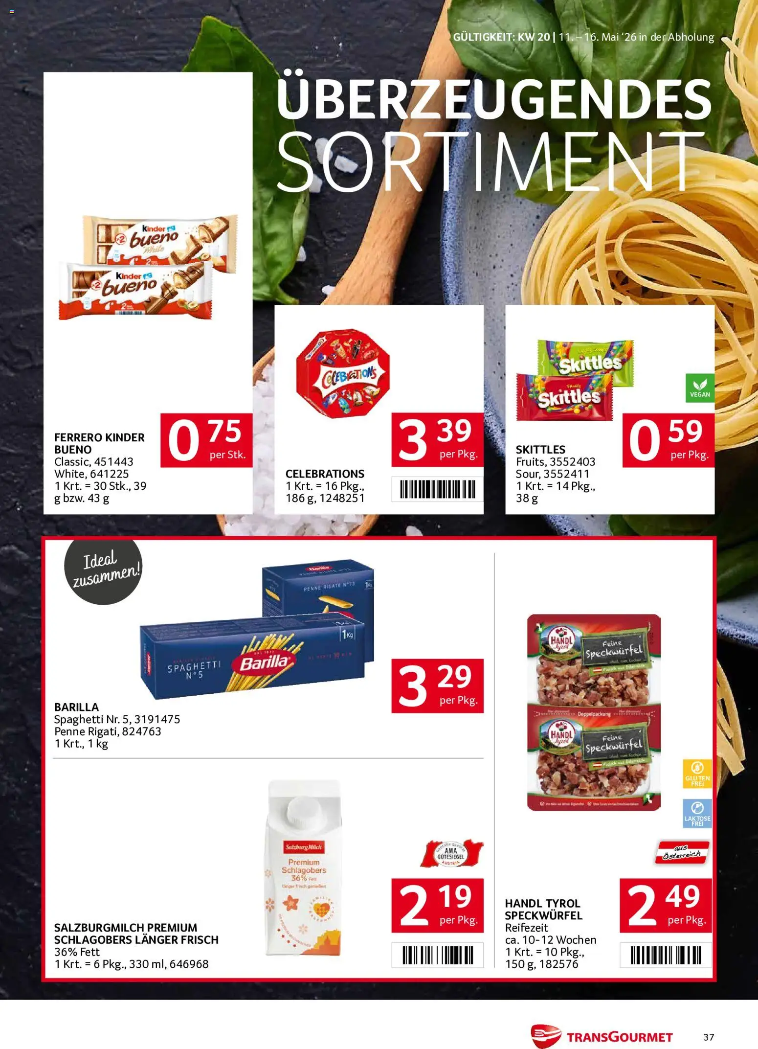 Transgourmet Flugblatt gültig ab 11.05.2026 | Seite: 37 | Produkte: Hajdina liszt