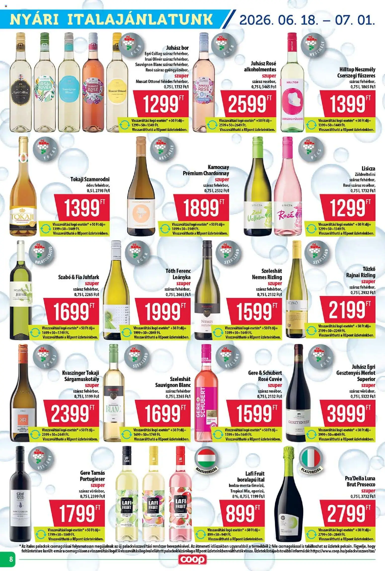COOP akciós ujság - amely érvényes a következő dátumtól: 18.06.2026 | Oldal: 8