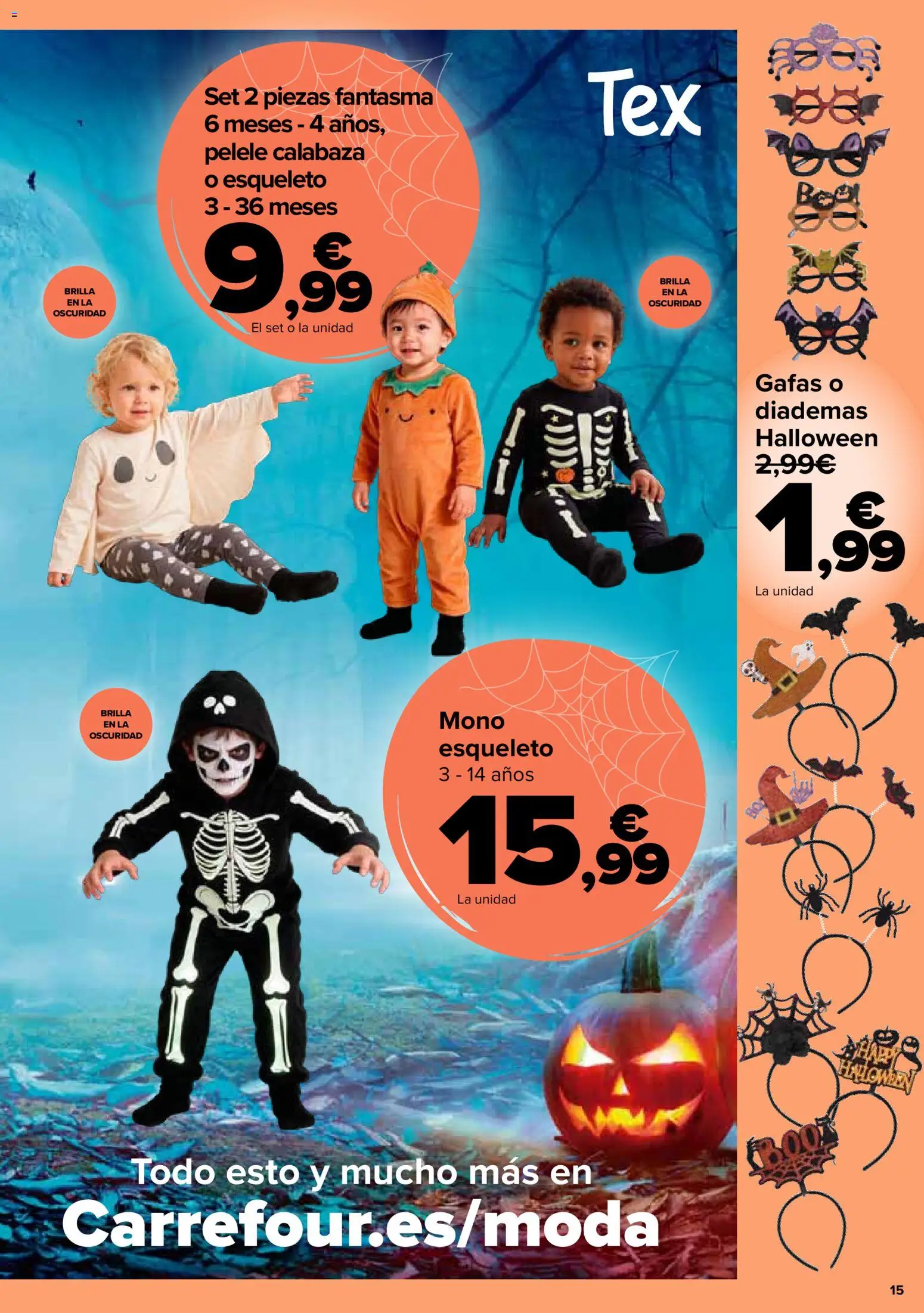 Carrefour Halloween │ válido desde el 06/10/2026 | Página: 15 | Productos: Calabaza, Gafas