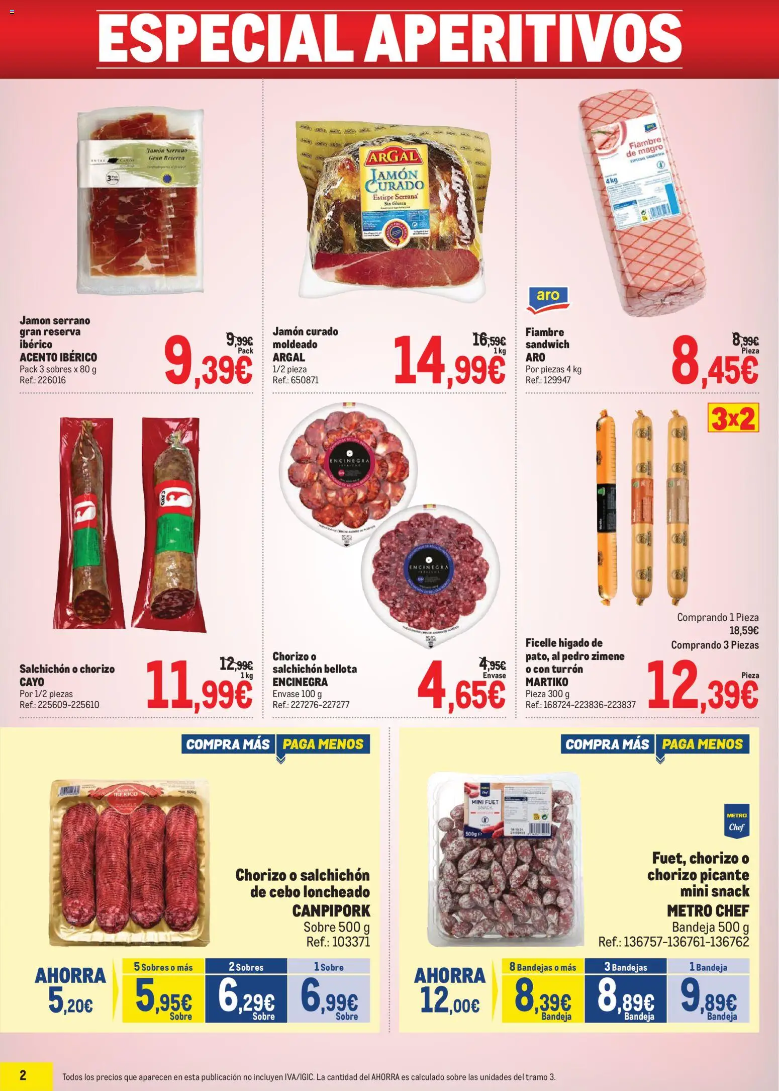 Makro catálogo │ válido desde el 19/10/2026 | Página: 2 | Productos: Jamón, Hígado, Bandeja, Loncheado