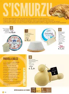 Anteprima del volantino Camembert Murgia, Camembert Murgia take away latte di vacca, latte di capra un esempio: latte di vacca all'etto valido a partire dal 03.06.2026 | Pagina: 12 | Prodotti: Latte, Formaggio, Provola, Terra
