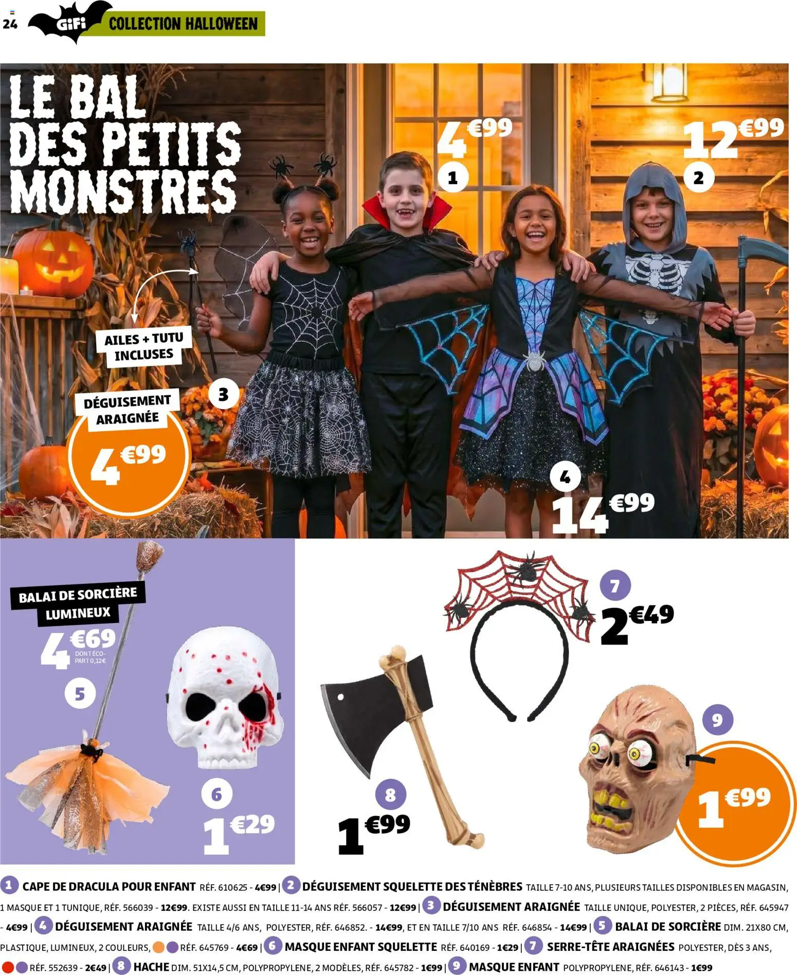 {H1} | Page: 24 | Produits: Masque, Balai, Deguisement