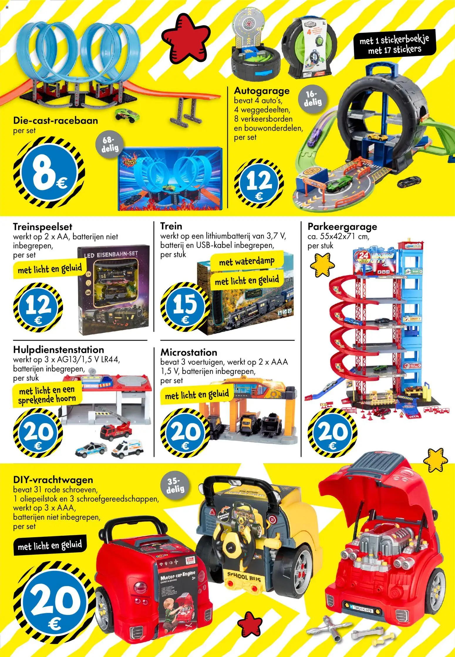 {H1} | Pagina: 13 | Producten: Geluid, Stickers, Batterij, Batterijen
