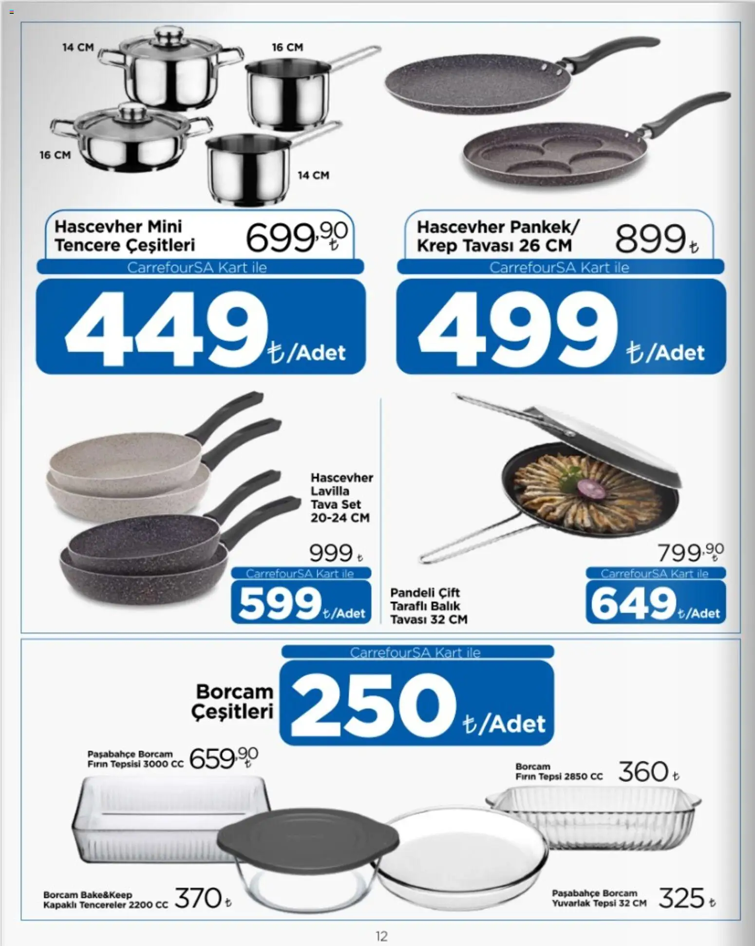 CarrefourSA Katalog - 01 Ekim 2026 tarihinden itibaren geçerlidir | Sayfa: 12 | Ürünler: Balık, Tepsi, Fırın
