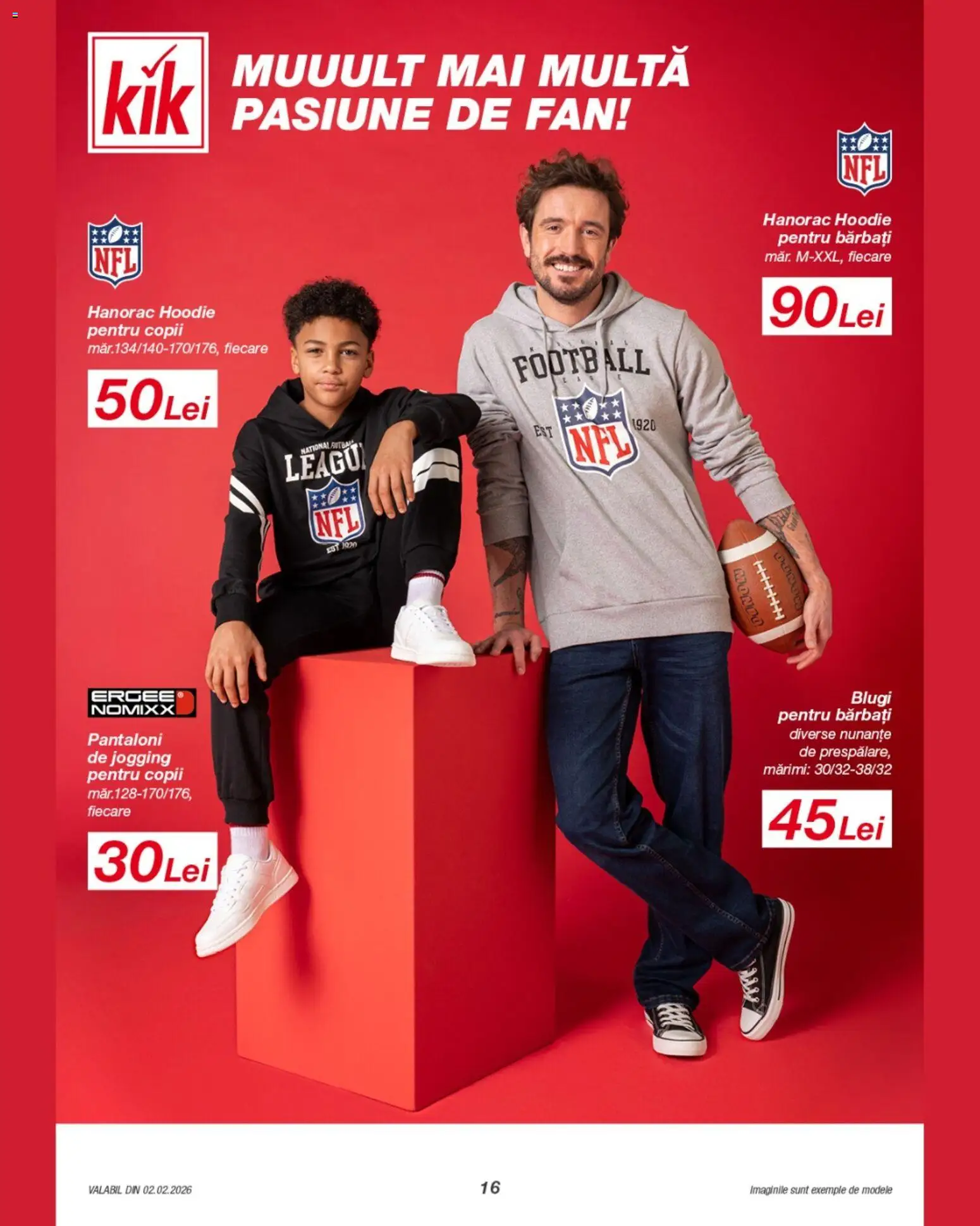 Noul catalog Kik – valabil de la 02.02.2026 | Pagină: 16 | Produse: Blugi, Pantaloni, Hanorac