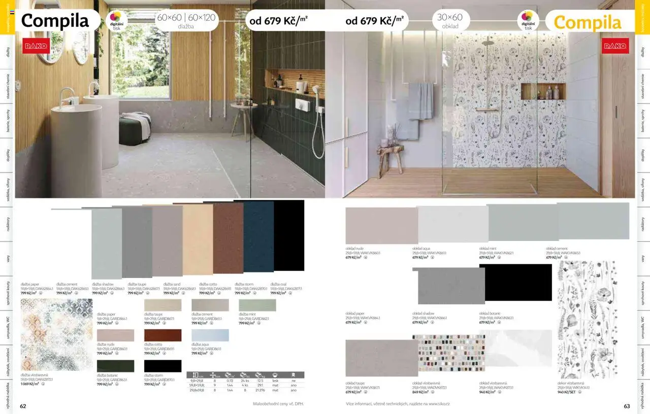 Siko koupelny katalog Koupelny 2025/2026 od 14.10.2025 | Strana: 32 | Produkty: Osvětlení, Dlažba, Cement, Cotto