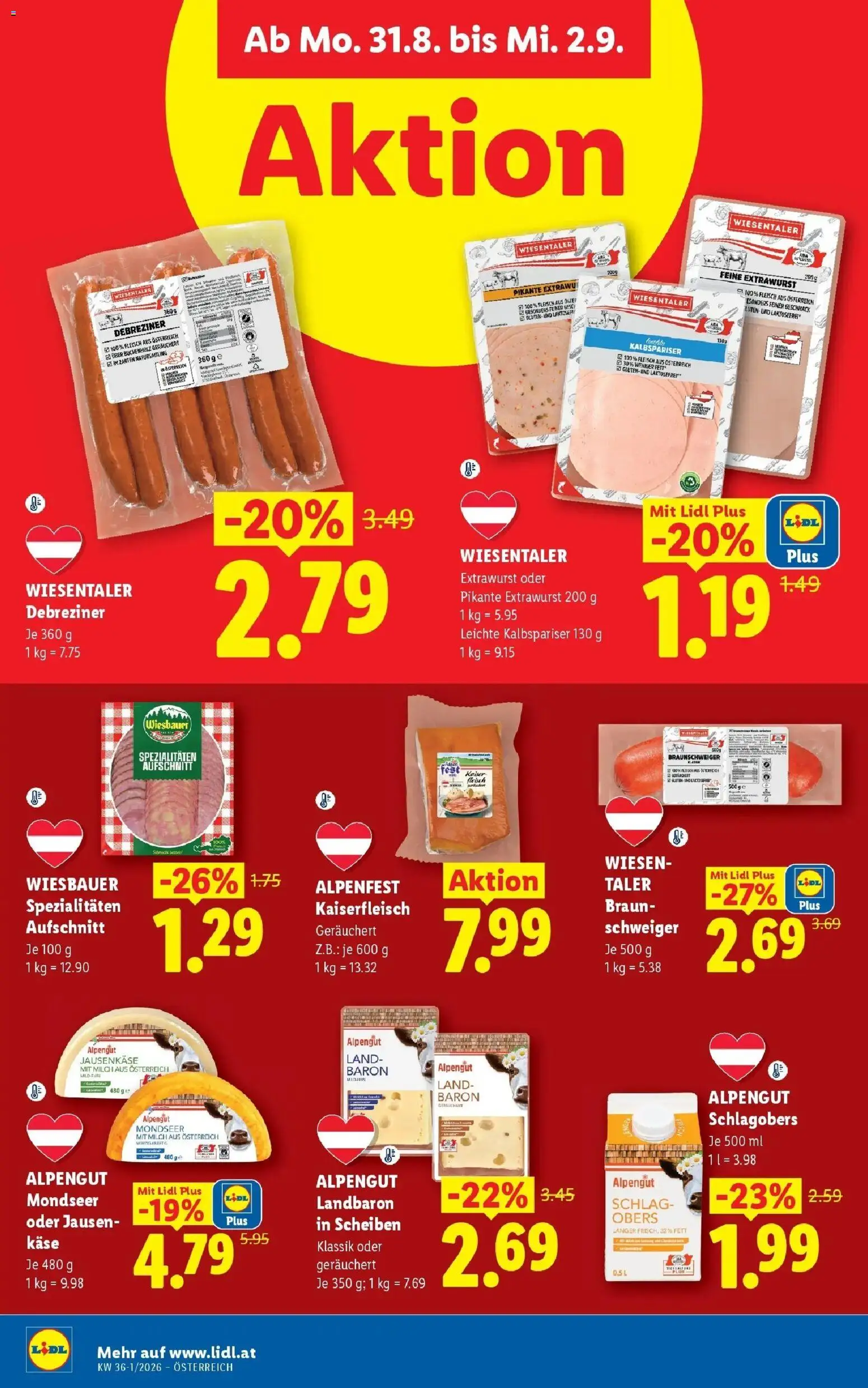 Lidl Flugblatt - Wien ab 23.08.2026 - Angebote ab donnerstag | Seite: 45 | Produkte: Milch, Käse