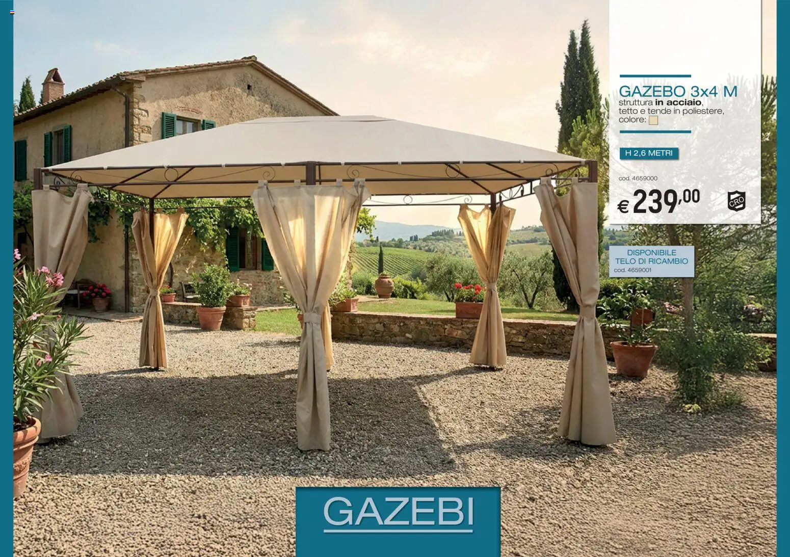 Volantino Brico OK del 05/03/2026 | Pagina: 7 | Prodotti: Gazebo