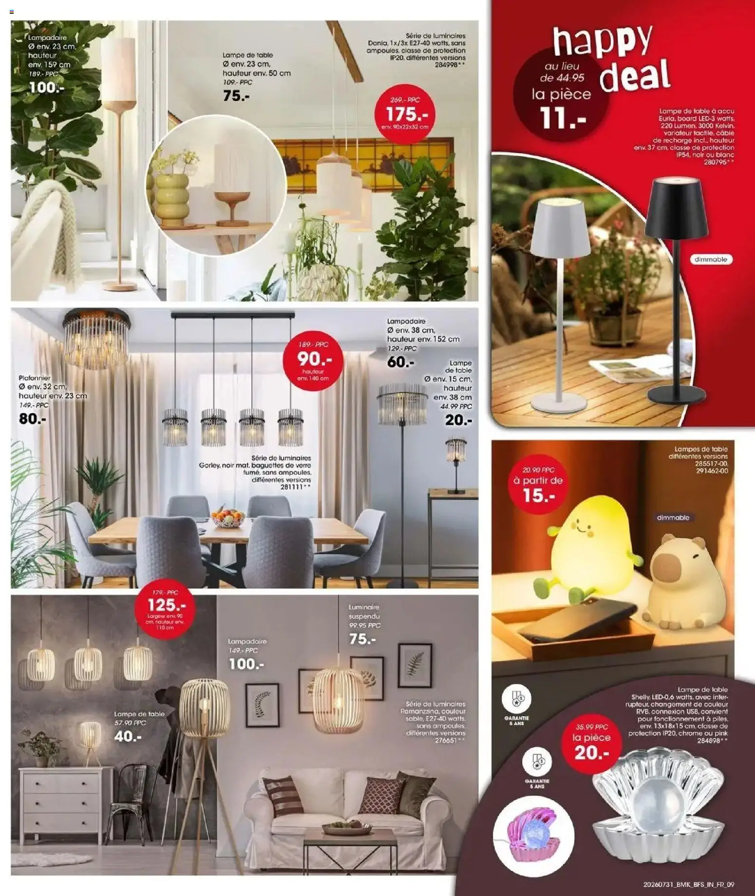 {H1} | Page: 9 | Produits: Plafonnier, Lampadaire, Table, Lampe