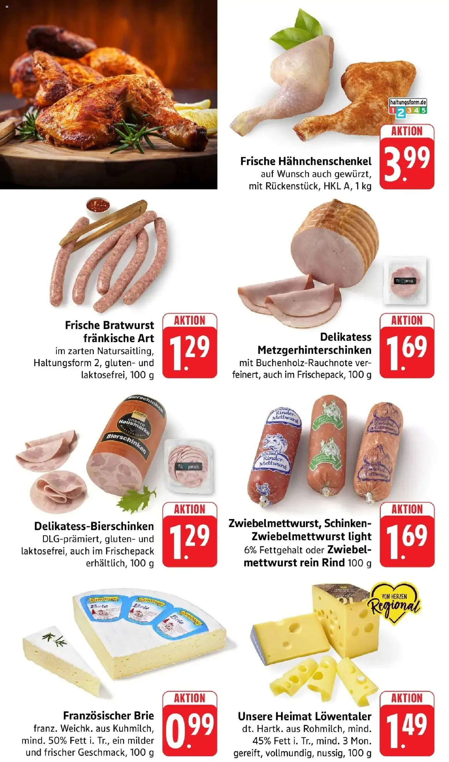 nah & gut Prospekt Offenburg-Zunsweier – gültig ab 13.07.2026 | Seite: 3 | Produkte: Hahnchenschenkel, Bratwurst, Schinken
