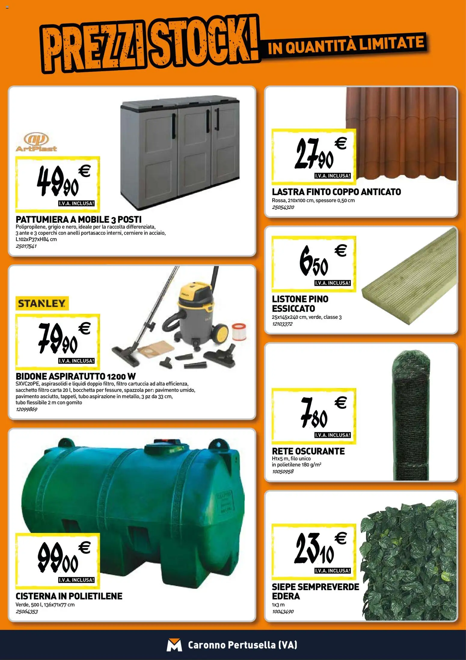 Volantino TECNOMAT del 25/06/2026 | Pagina: 16 | Prodotti: Spazzola, Mobile, Pavimento, Pattumiera