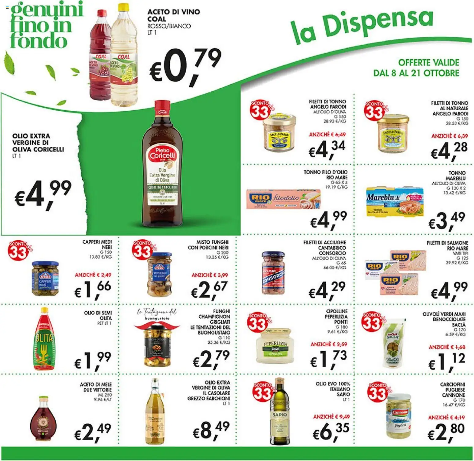 Volantino Coal del 08/10/2026 | Pagina: 18 | Prodotti: Olio di semi, Salmone, Vino, Olio extra vergine
