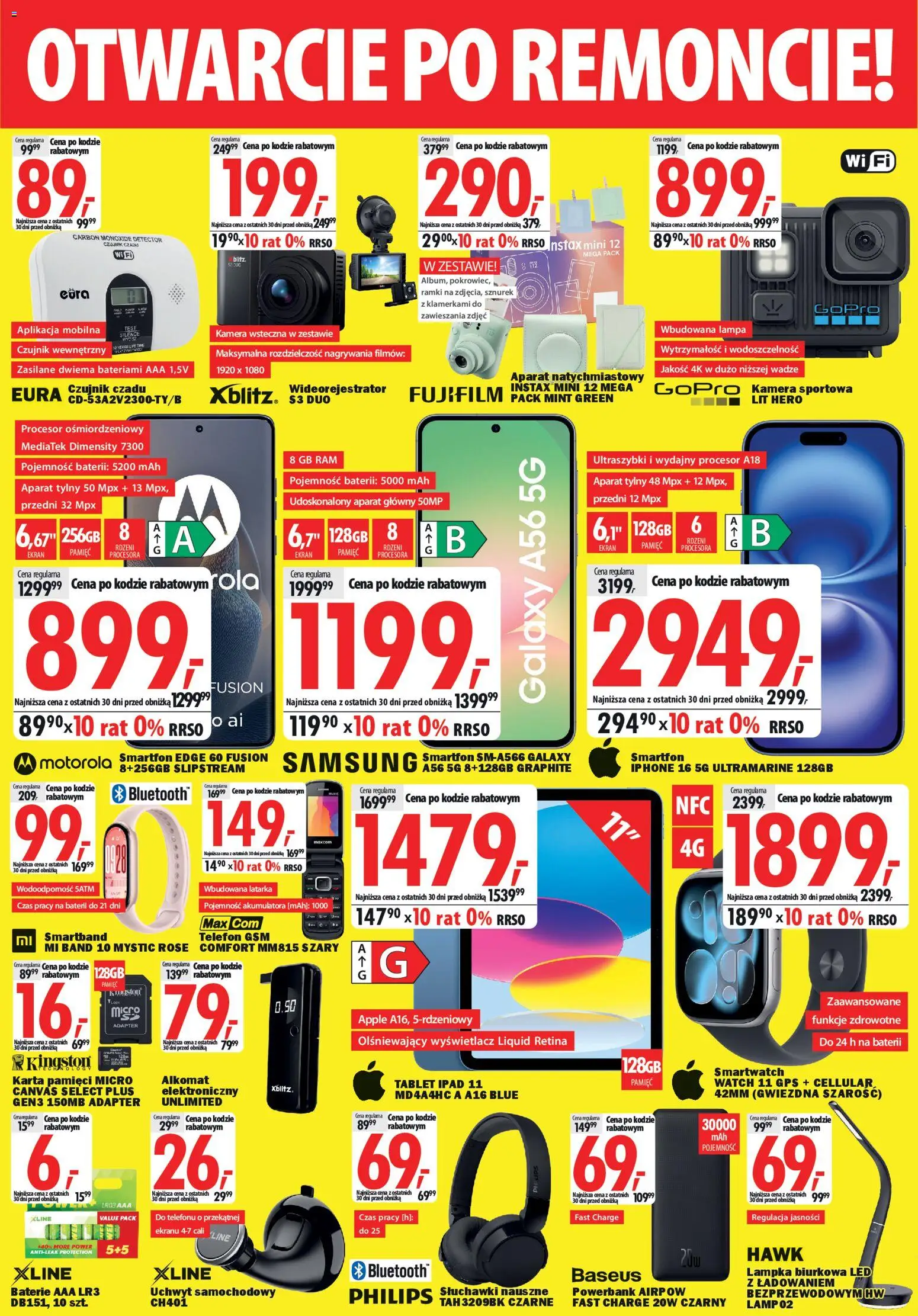Mediaexpert promocje - Otwarcie po remoncie Wrocław od 09.04.2026 | Strona: 4 | Produkty: Adapter, Smartwatch, Lampa, Lampka biurkowa