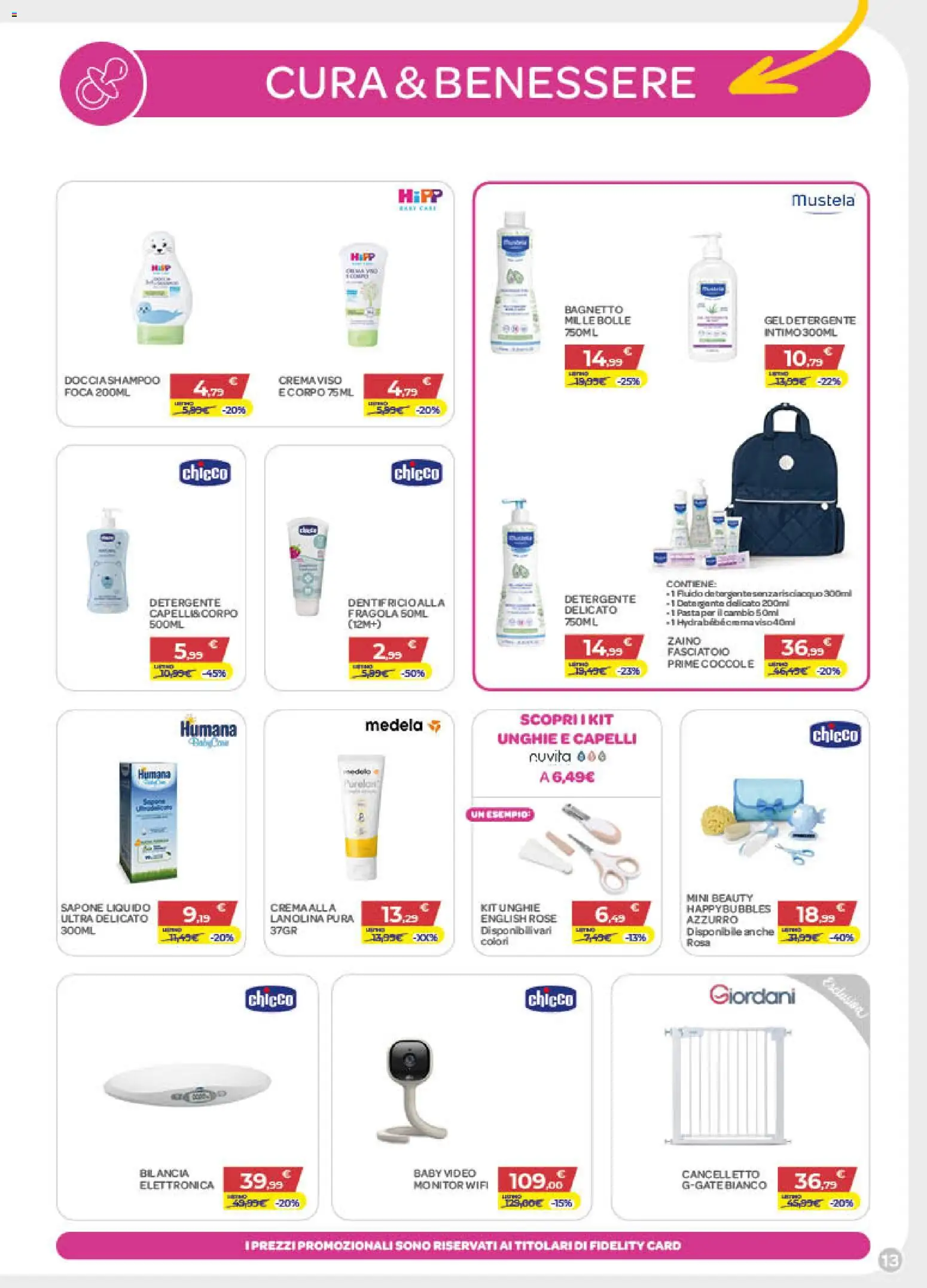 Volantino Bimbo store del 02/07/2026 | Pagina: 13 | Prodotti: Sapone, Dentifricio, Pasta, Bagnetto