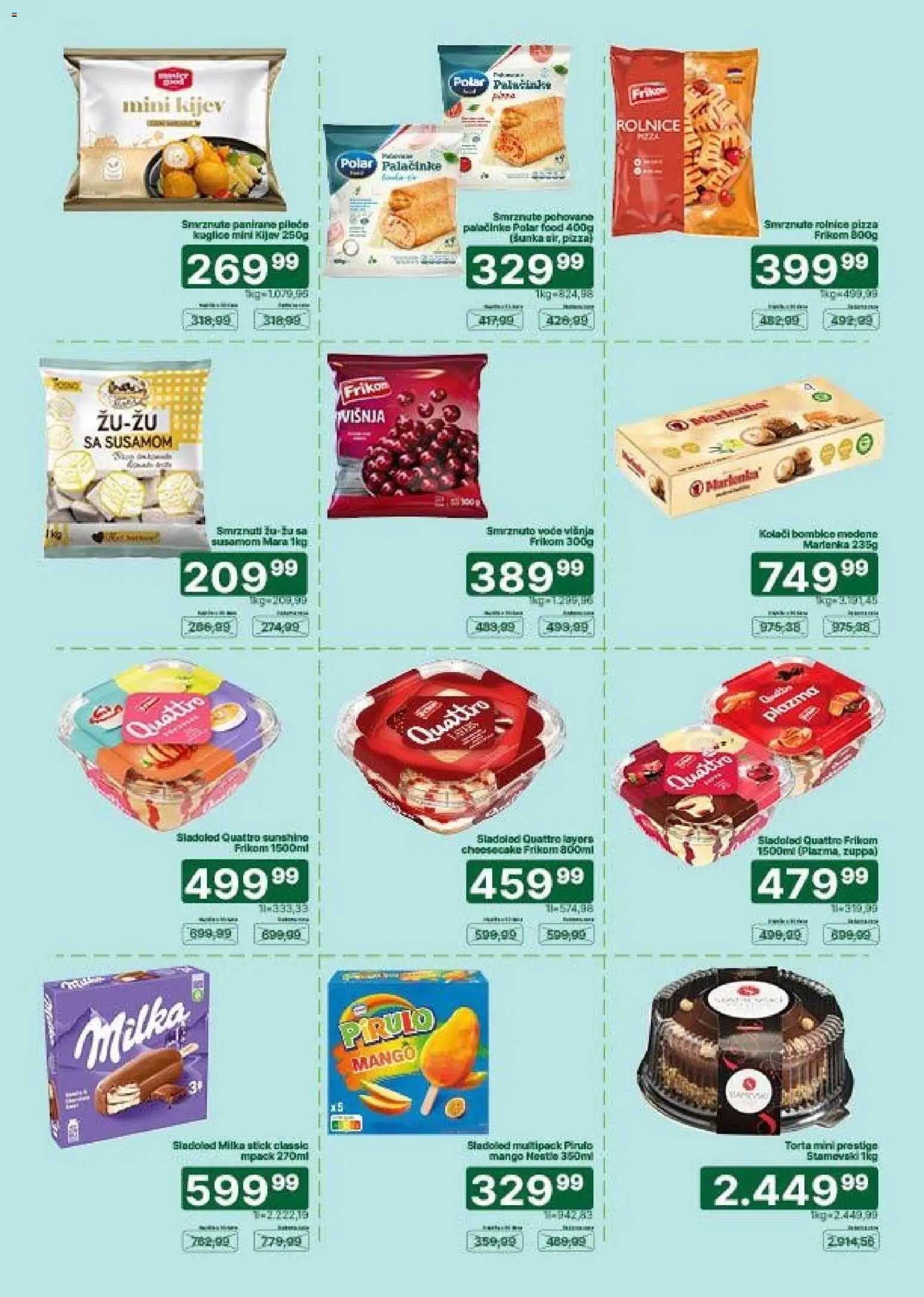 Univerexport katalog - važi od 17.08.2026 | Strana: 11 | Proizvode: Milka, Sladoled, Višnja, Torta