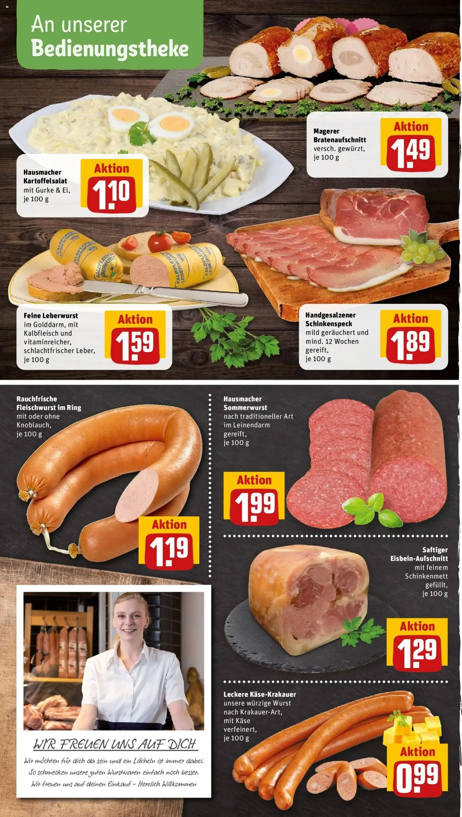 REWE Prospekt ab 24.08.2026 zum Blättern » Angebote | Seite: 10 | Produkte: Käse, Wurst