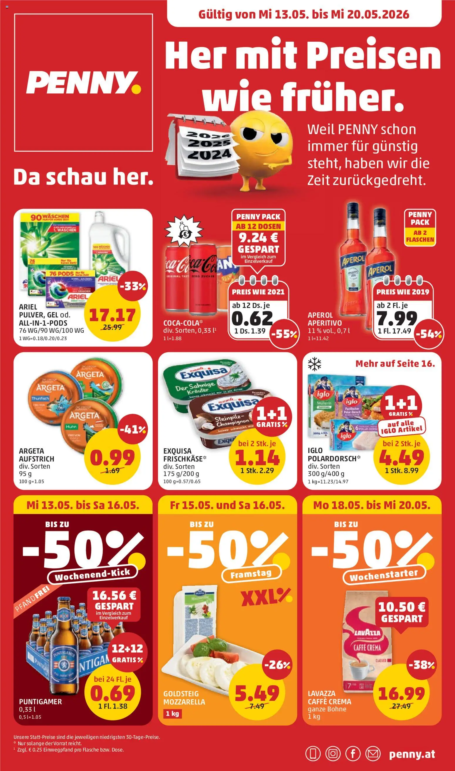 Penny Markt Flugblatt gültig ab 13.05.2026 | Seite: 1 | Produkte: Zucker