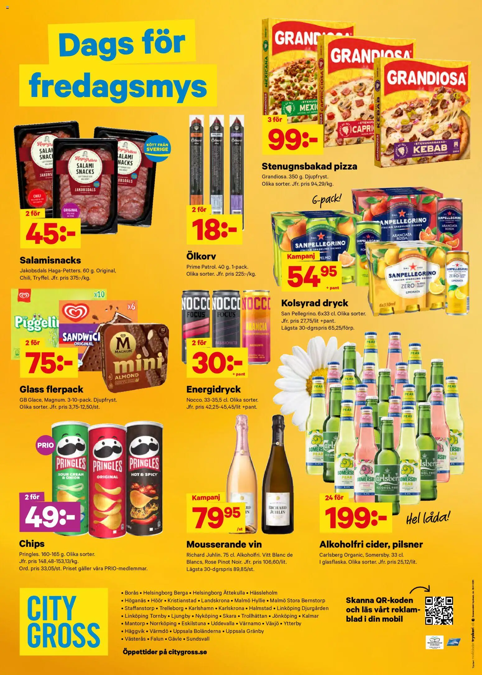 City Gross reklamblad aktuell från 08.06.2026 | Sida: 11 | Produkter: Galler, Låda, Salami, Pizza