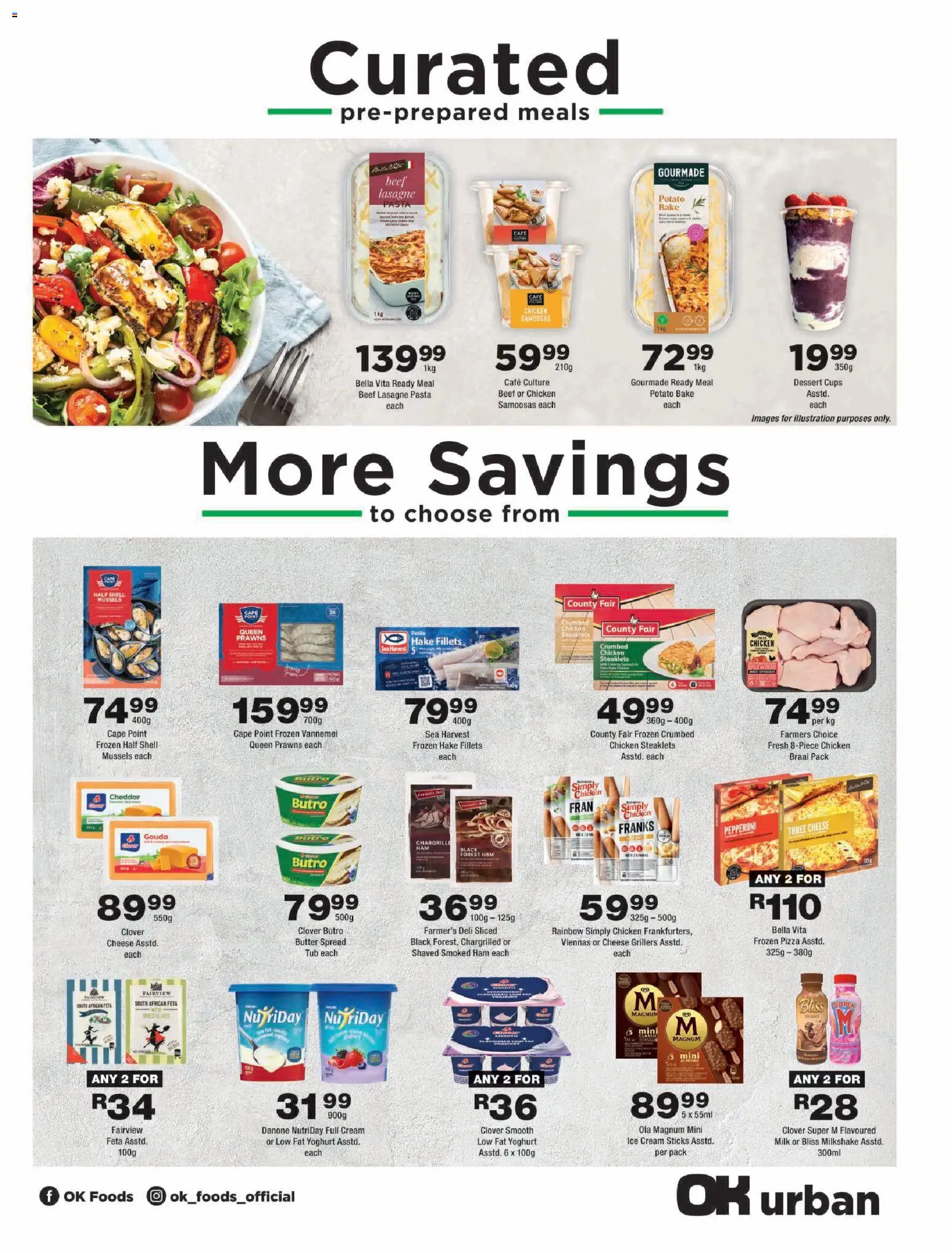 New OK Foods catalogue – valid from 15/07/2026 | Page: 3 | Products: Ham, Chicken, Pasta, Cream