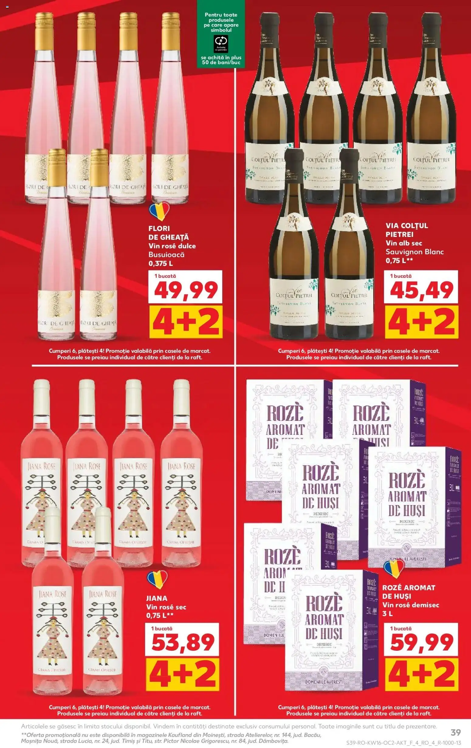 Noul catalog Kaufland – valabil de la 15.04.2026 | Pagină: 39 | Produse: Vin