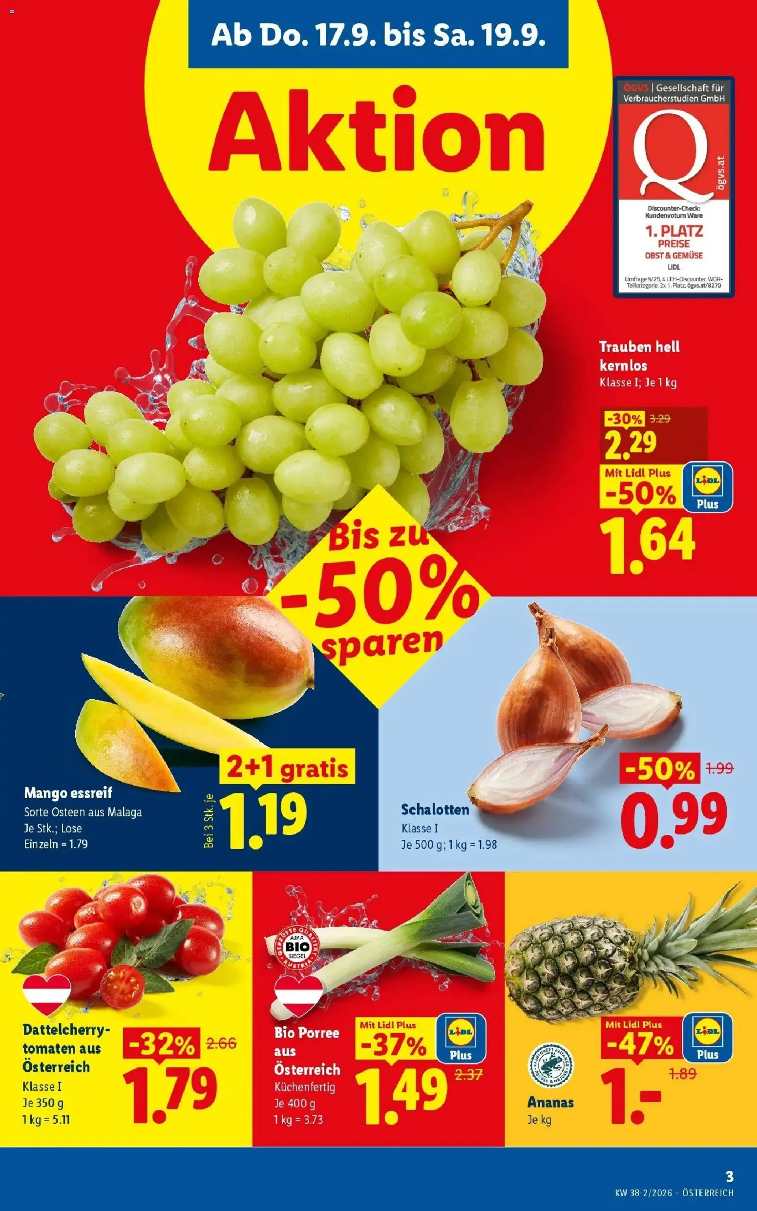 Lidl Flugblatt - Jenbach ab 13.09.2026 - Angebote ab donnerstag | Seite: 5 | Produkte: Gemüse, Mango, Tomaten, Ananas