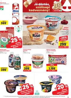 Spar akciós újság - amely érvényes a következő dátumtól: 2026.07.02. | Oldal: 9 | Termékek: Tejberizs, Alpro, Túró rudi, Granola