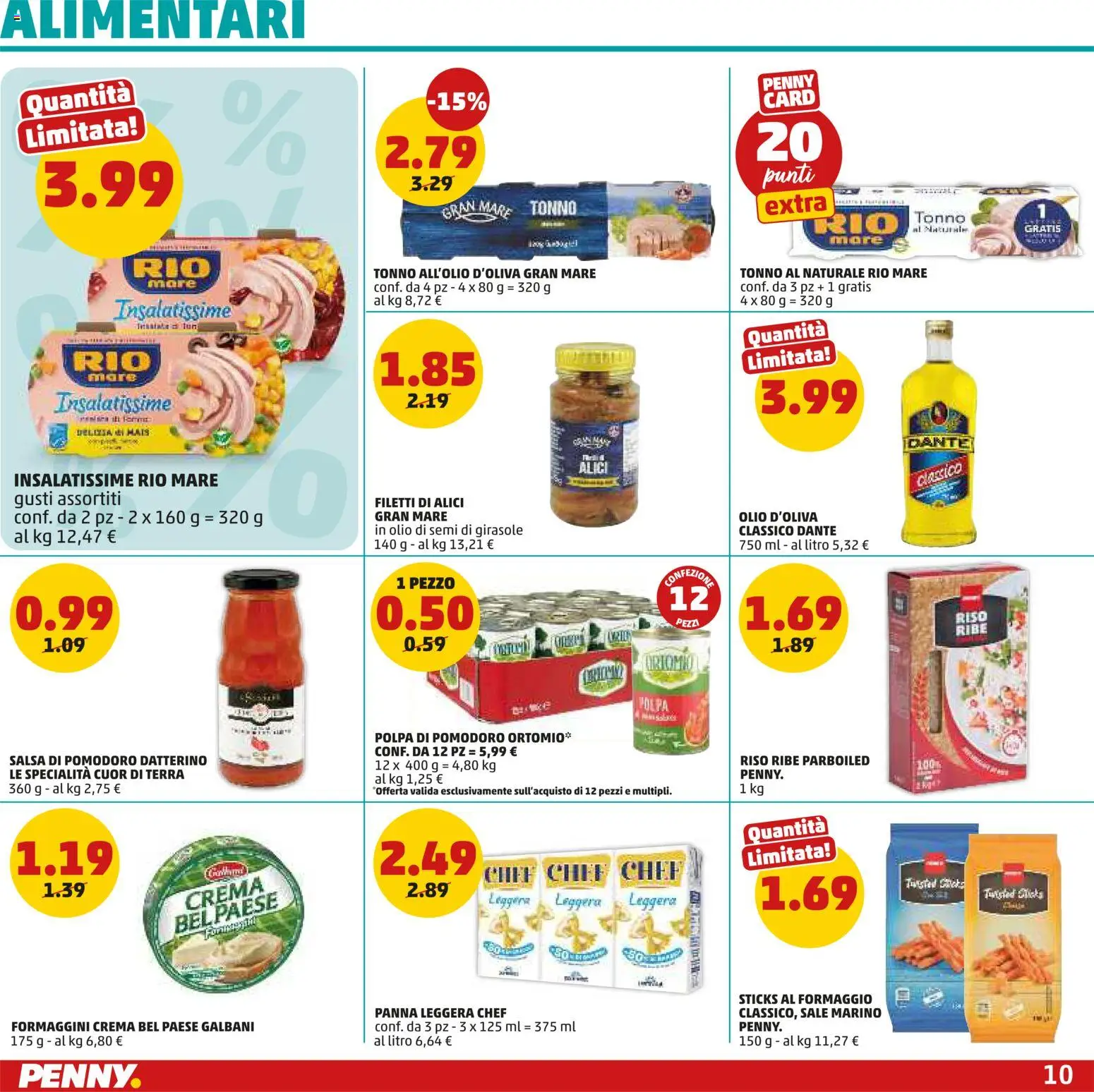 Volantino PENNY del 18.06.2026 | Pagina: 10 | Prodotti: Crema, Panna, Formaggio, Tonno al naturale