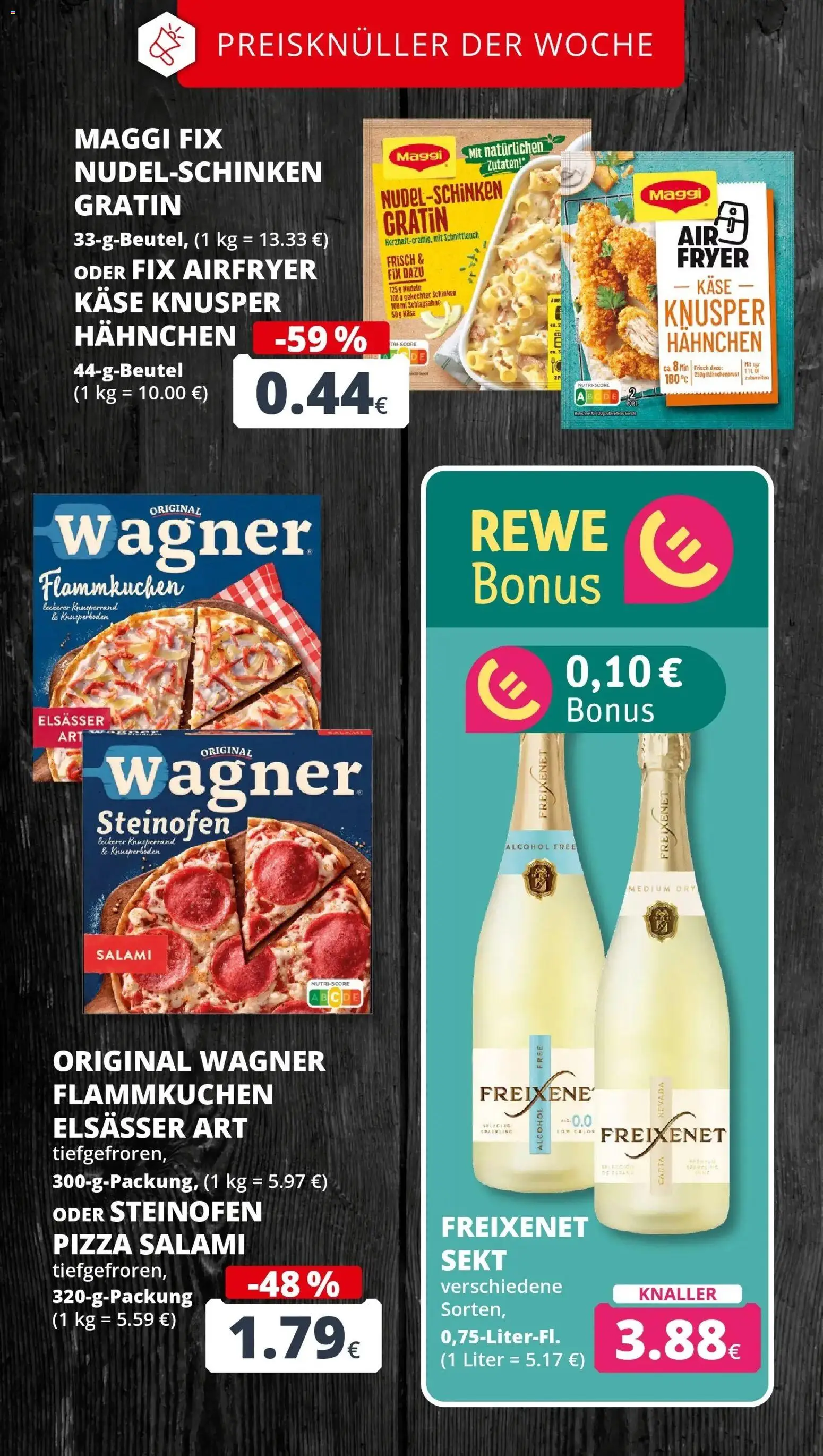 REWE Prospekt ab 12.10.2026 zum Blättern » Angebote | Seite: 2 | Produkte: Käse, Sekt, Pizza, Hahnchenbrust