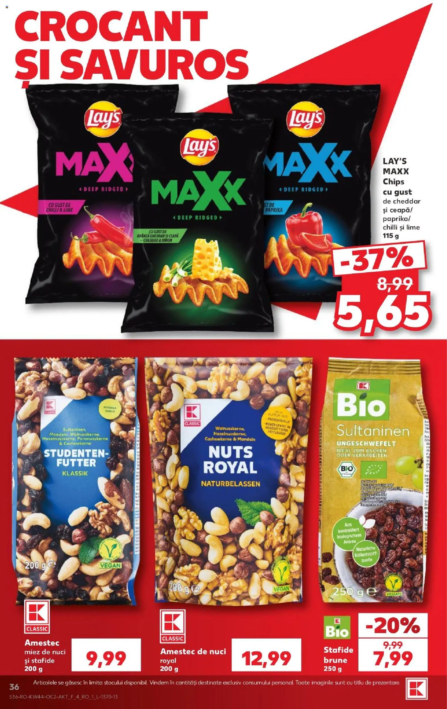 Kaufland Miercurea Ciuc 28.10.2026 - Revista si Oferta | Pagină: 36 | Produse: Lime, Brânză, Amestec, Stafide