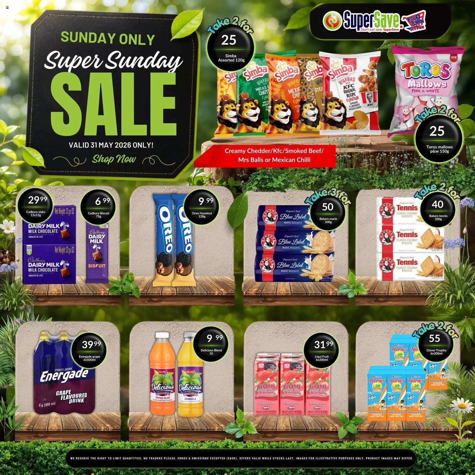 New Super Save catalogue – valid from 31.05.2026 | Page: 4 | Products: Milk, Chips, Peach, Chilli