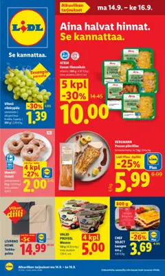 Lidl-mainoslehti voimassa 14/09/2026 alkaen