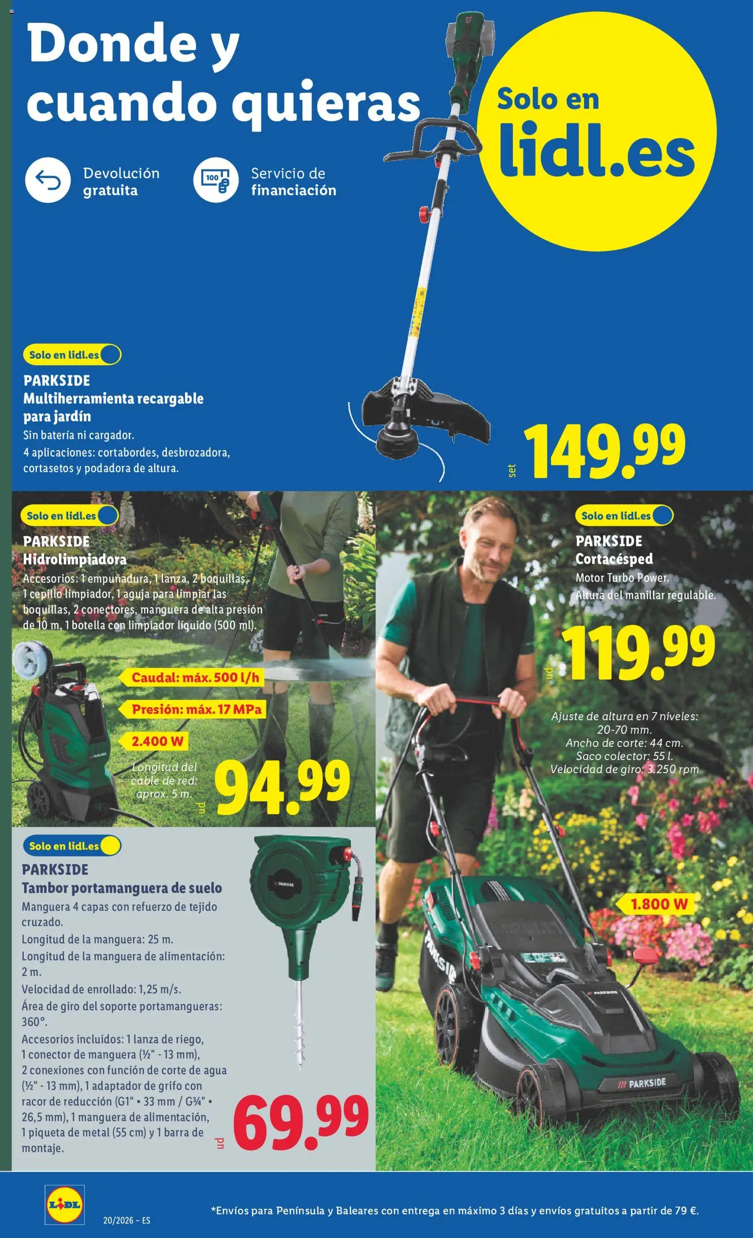 Lidl folleto de bazar │ válido desde el 11.05.2026 | Página: 2 | Productos: Hidrolimpiadora, Cable, Adaptador, Απολυμαντικό