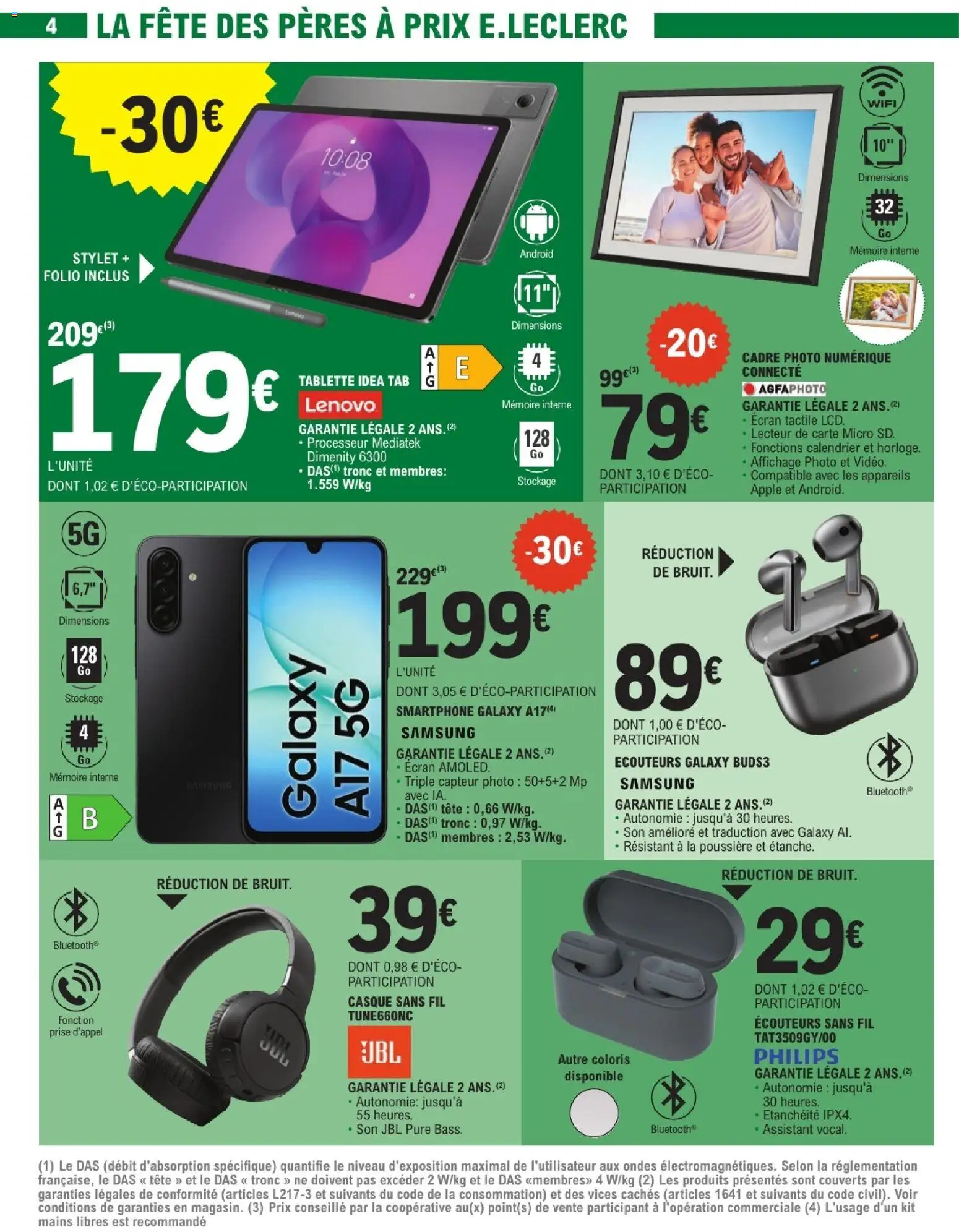 {H1} | Page: 4 | Produits: Smartphone, Tablette, Prise, Cadre