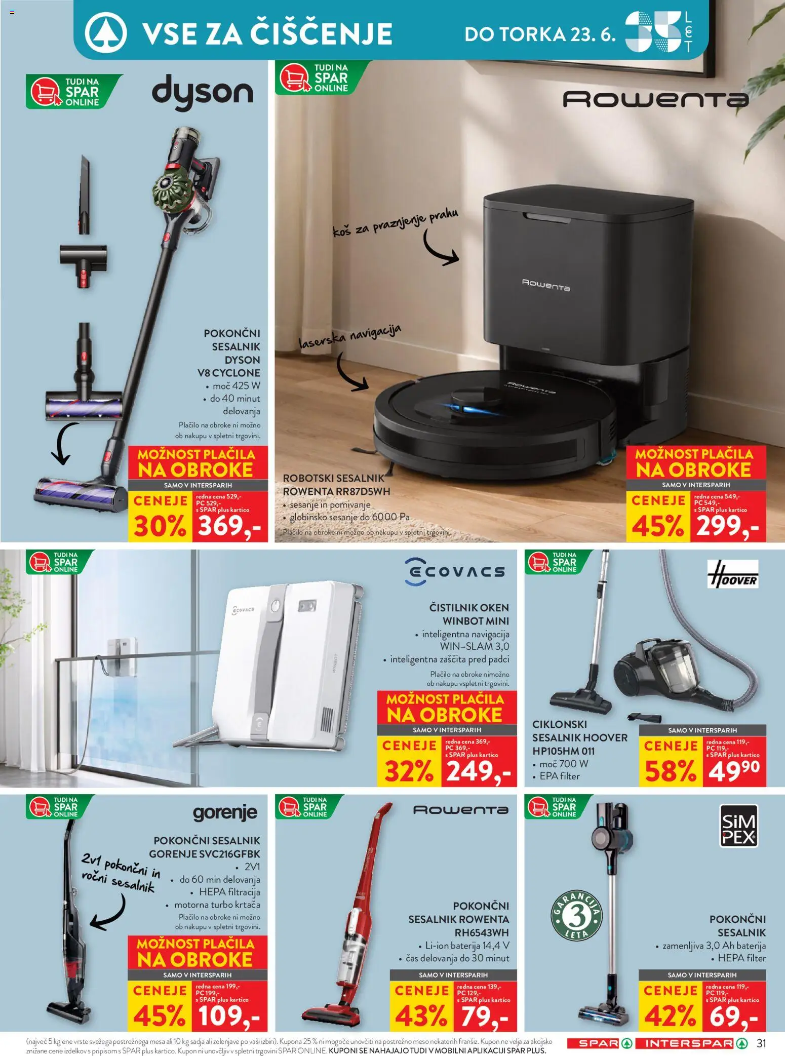 Novi Spar katalog ponudbe – veljaven od 10.06.2026 | Stran: 43 | Izdelki: Baterija, Navigacija, Kos, Sesalnik