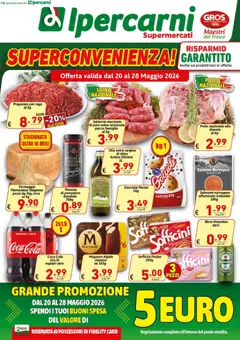 Anteprima del volantino Ipercarni volantino valido a partire dal 20.05.2026
