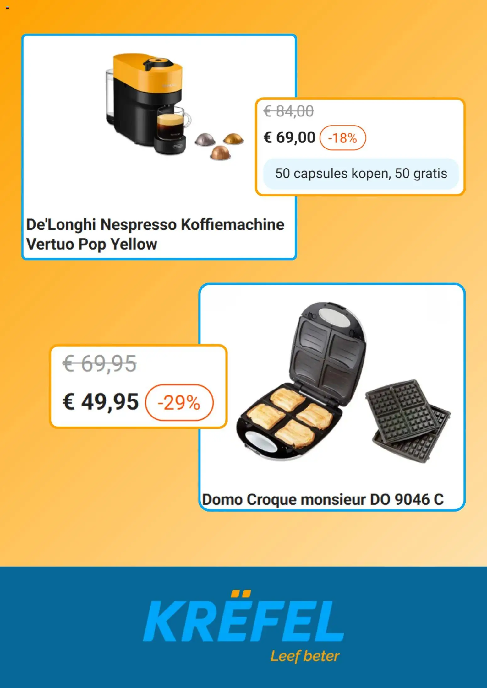 {H1} | Pagina: 4 | Producten: Capsules, Koffiemachine