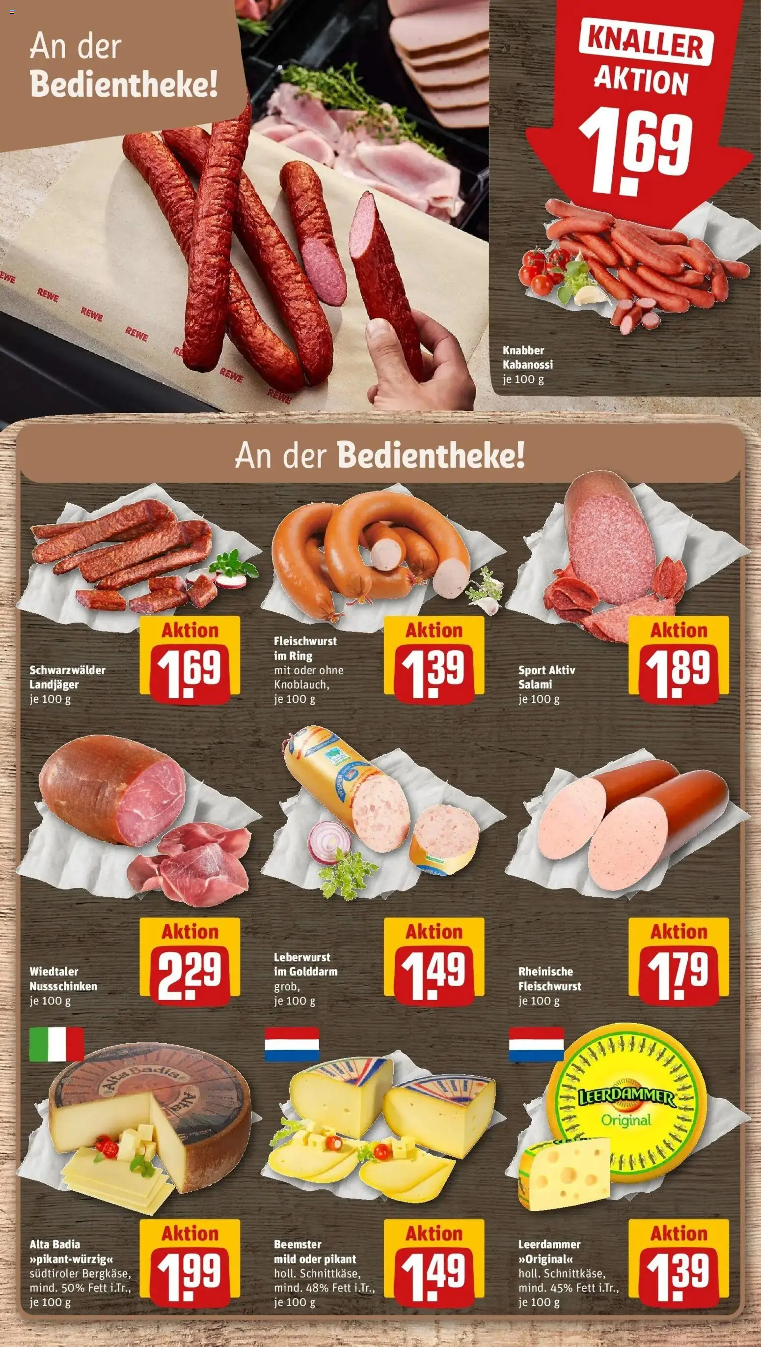 REWE Prospekt ab 31.08.2026 zum Blättern » Angebote | Seite: 9 | Produkte: Leerdammer, Salami
