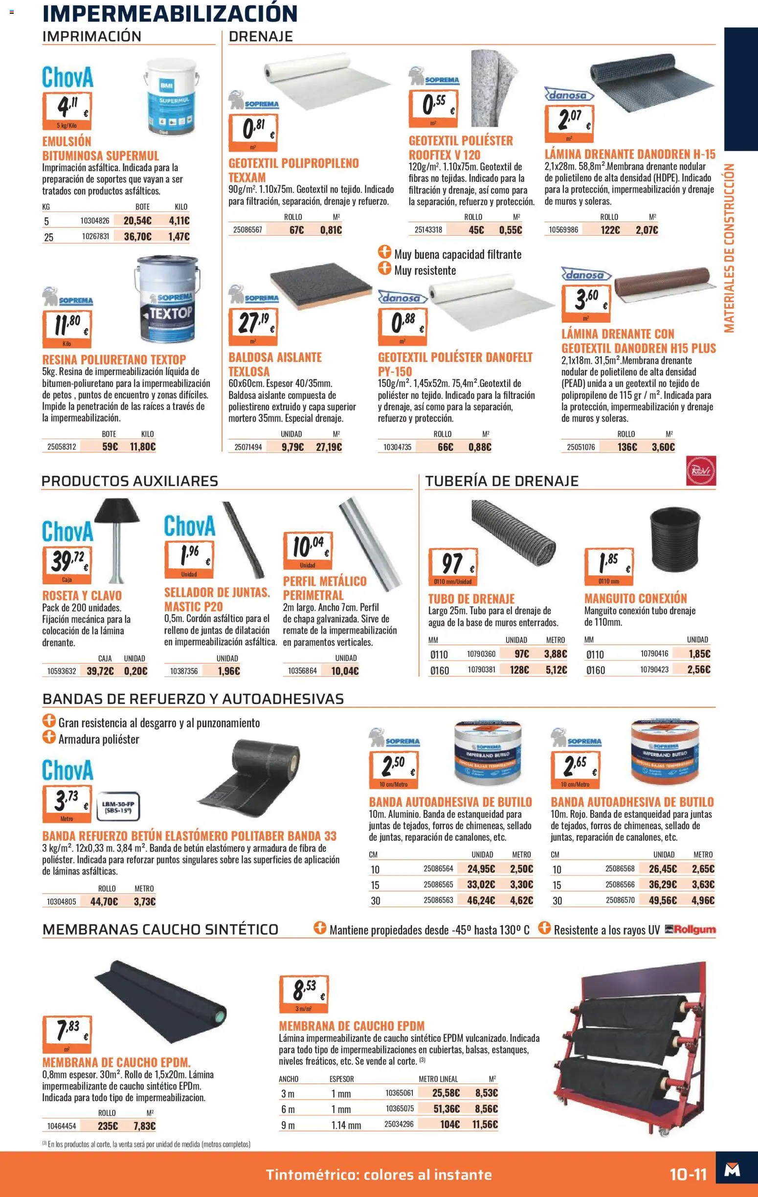 Obramat - Reformas Otono Imprenta Almacenes 10 Valladolid 2026 │ válido desde el 09/10/2026 | Página: 11 | Productos: Agua, Caja