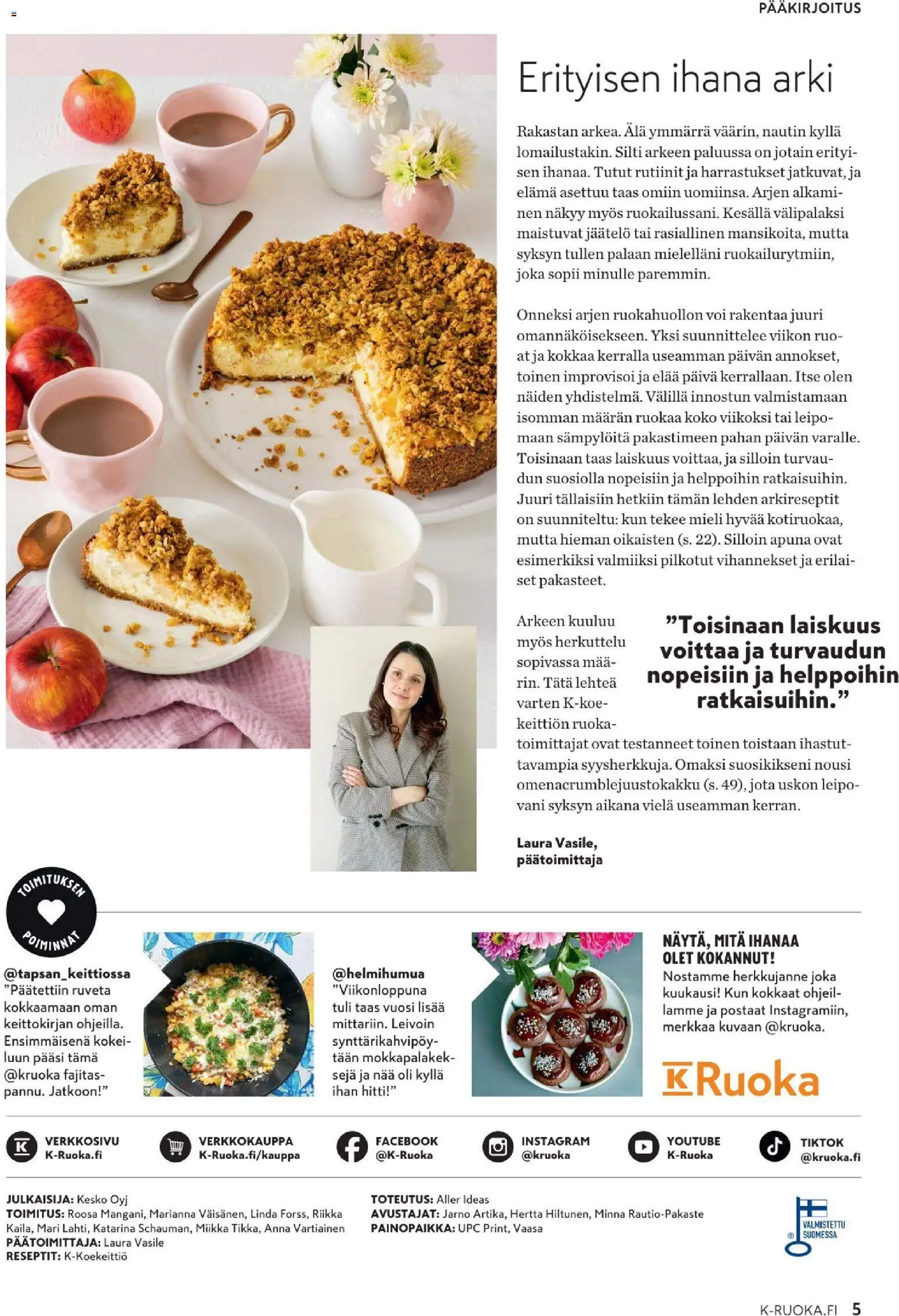 K-Market - K-Ruoka – voimassa 26/08/2026 alkaen | Sivu: 5 | Tuotteet: Voi, Jäätelö