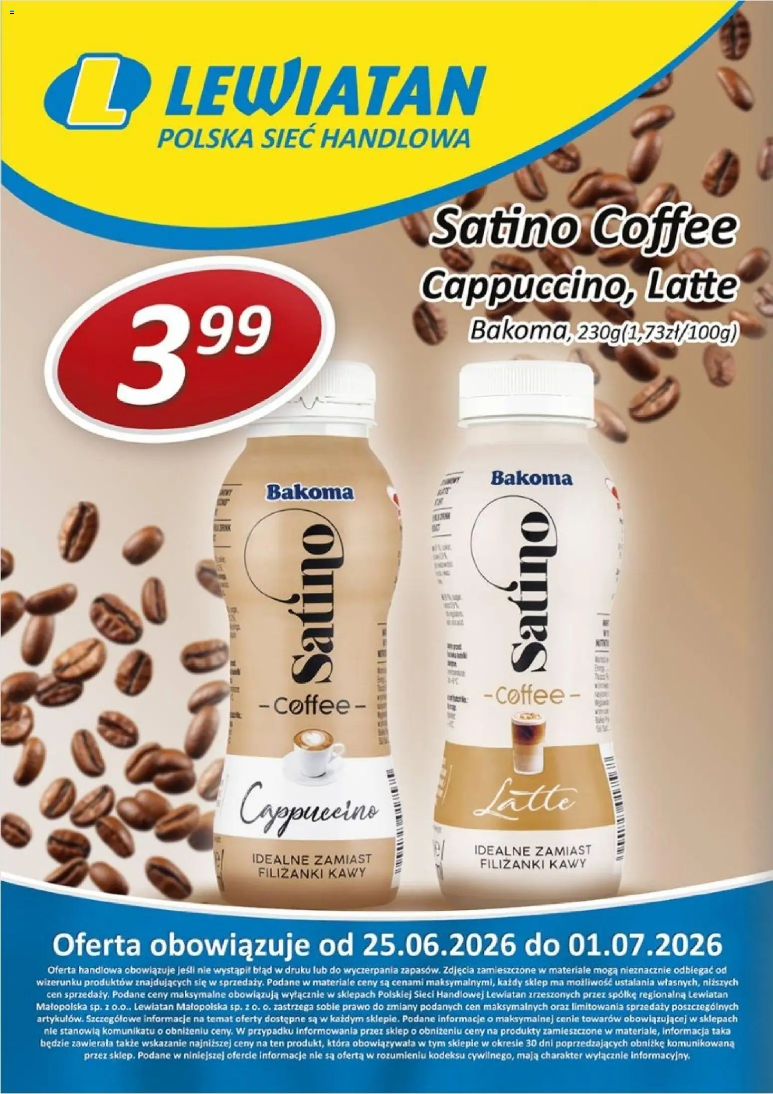 Lewiatan gazetka - W wielopakach taniej II od 25.06.2026 | Strona: 2 | Produkty: Cappuccino