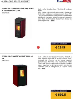 Anteprima del volantino Eurobrico Stufe a Pellet catalogo valido a partire dal 23.07.2025 | Pagina: 18 | Prodotti: Pellet, Stufa a pellet, Stufa