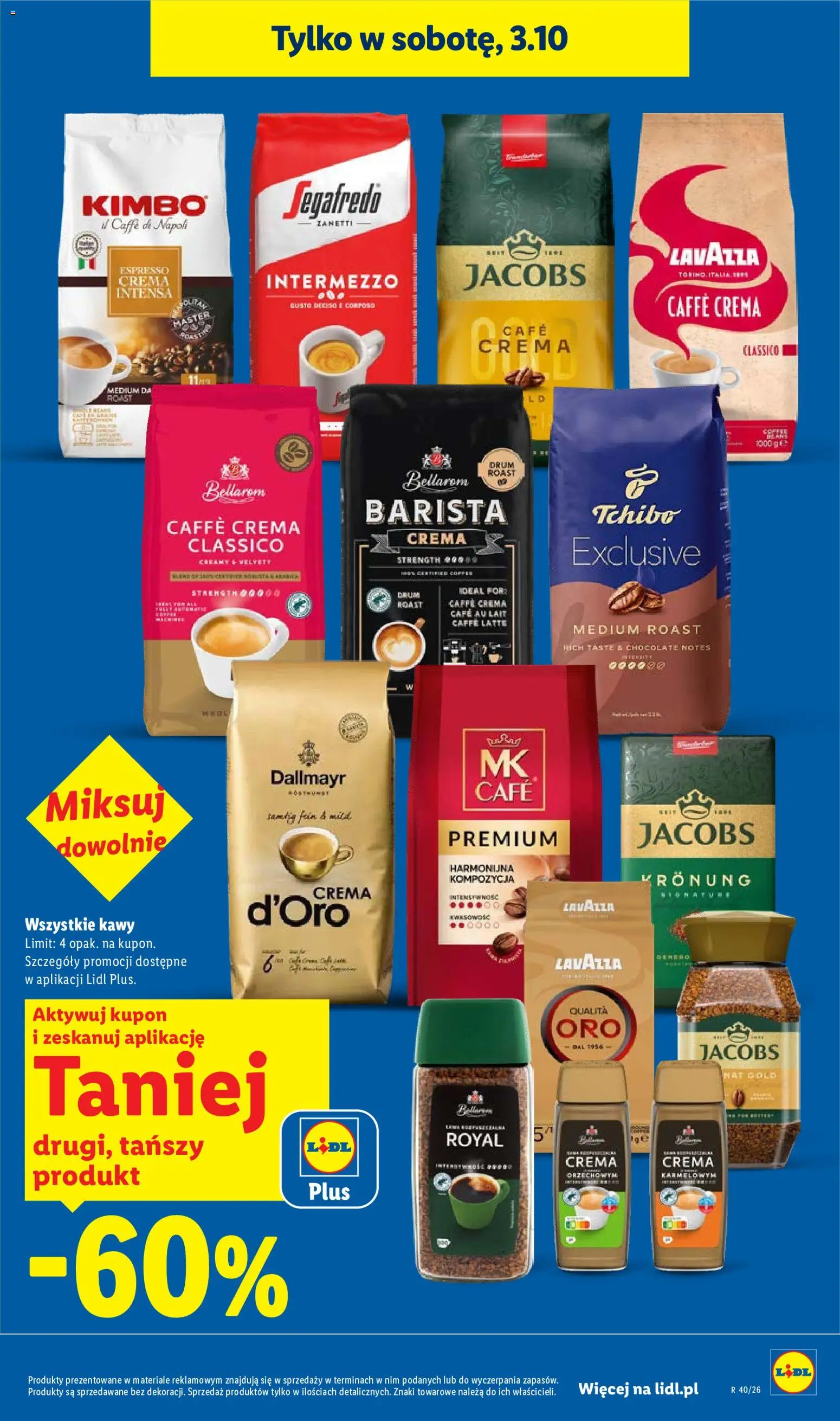 Lidl Polsko leták od 01.10.2026 | Strana: 5 | Produkty: Cafe au lait, Lavazza, Jacobs, Bellarom