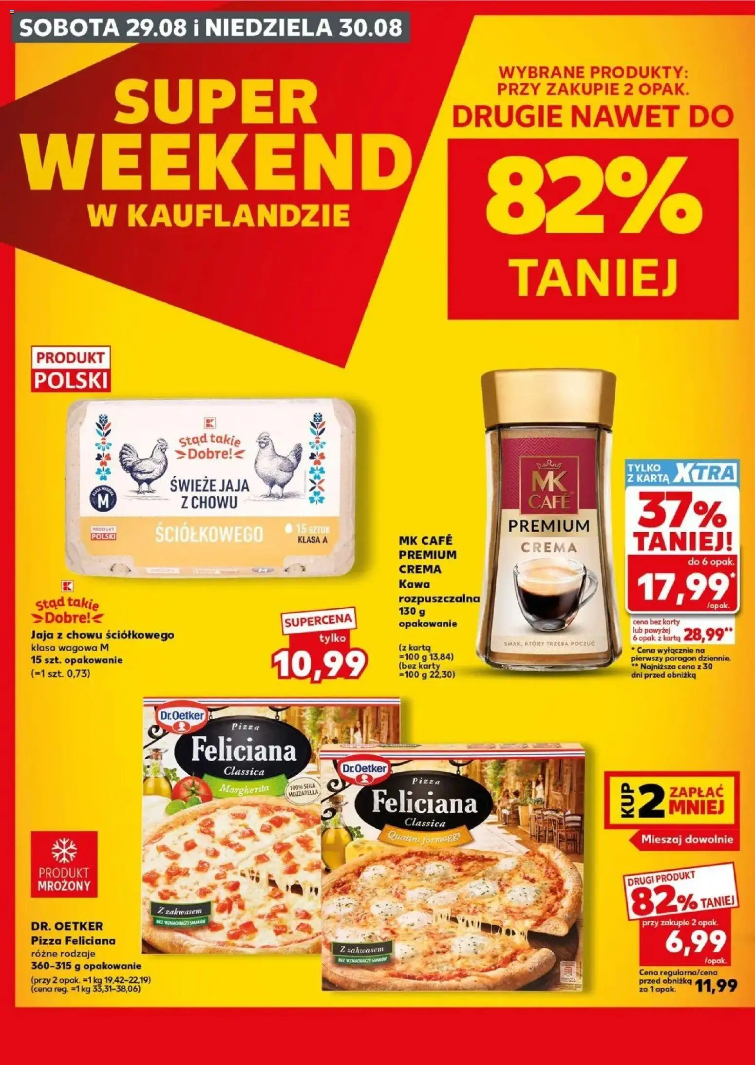 Kaufland gazetka - Super Weekend od 29.08.2026 - od jutra PDF | Strona: 2 | Produkty: Karta, Pizza, Pizza Feliciana, Jaja