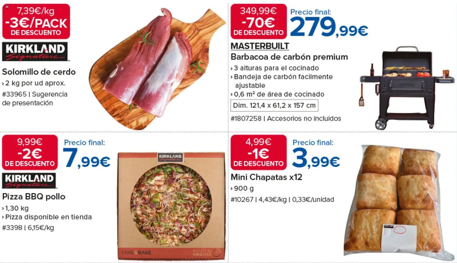 Costco catálogo │ válido desde el 11.06.2026 | Página: 2 | Productos: Solomillo de cerdo, Pizza, Barbacoa, Bandeja